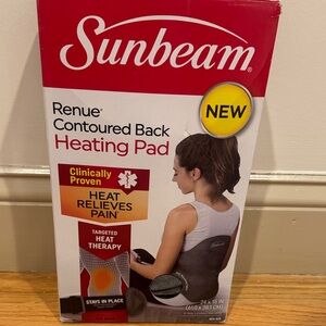 Sunbeam Red and White Heating Pad